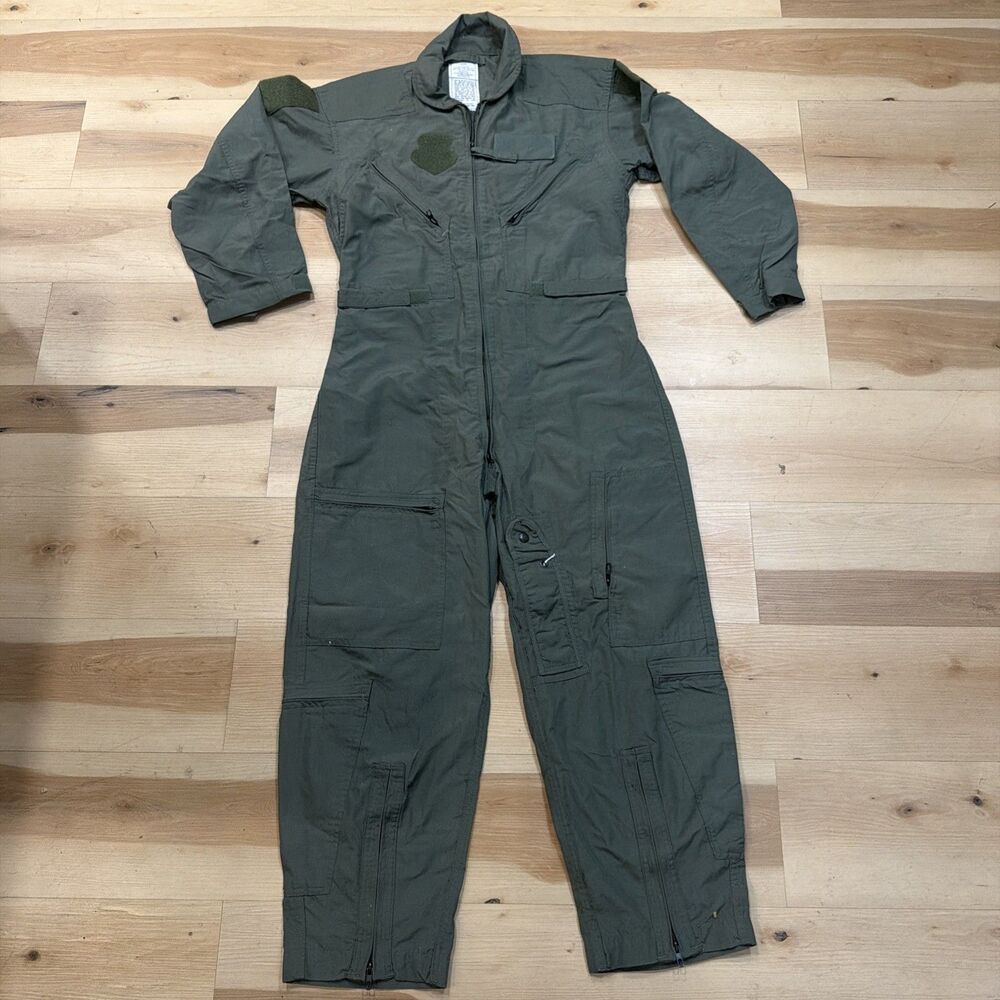 Flyers Coveralls Mens 42R 1590 Flight Army Green Military Class 1 CWU-27/P